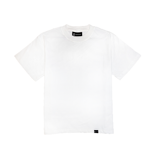 Playera Semi Oversize Blanca – Essential Blank