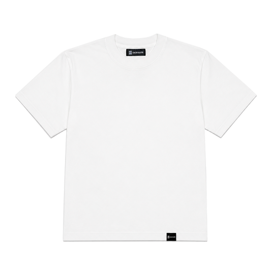 Playera Semi Oversize Blanca – Essential Blank