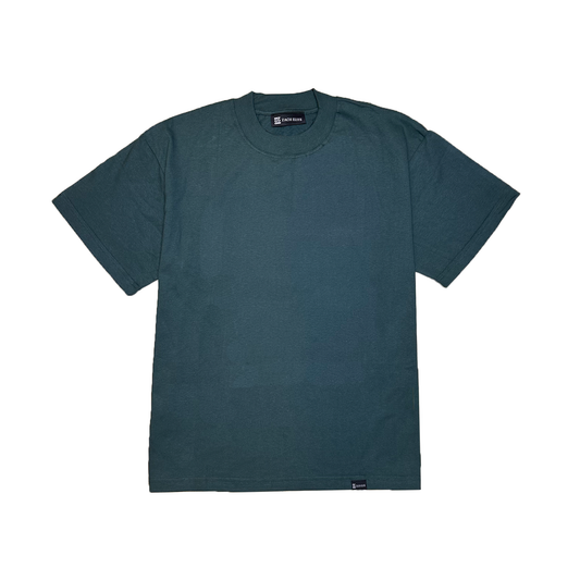 Playera Semi Oversize Verde Oscuro – Essential Blank